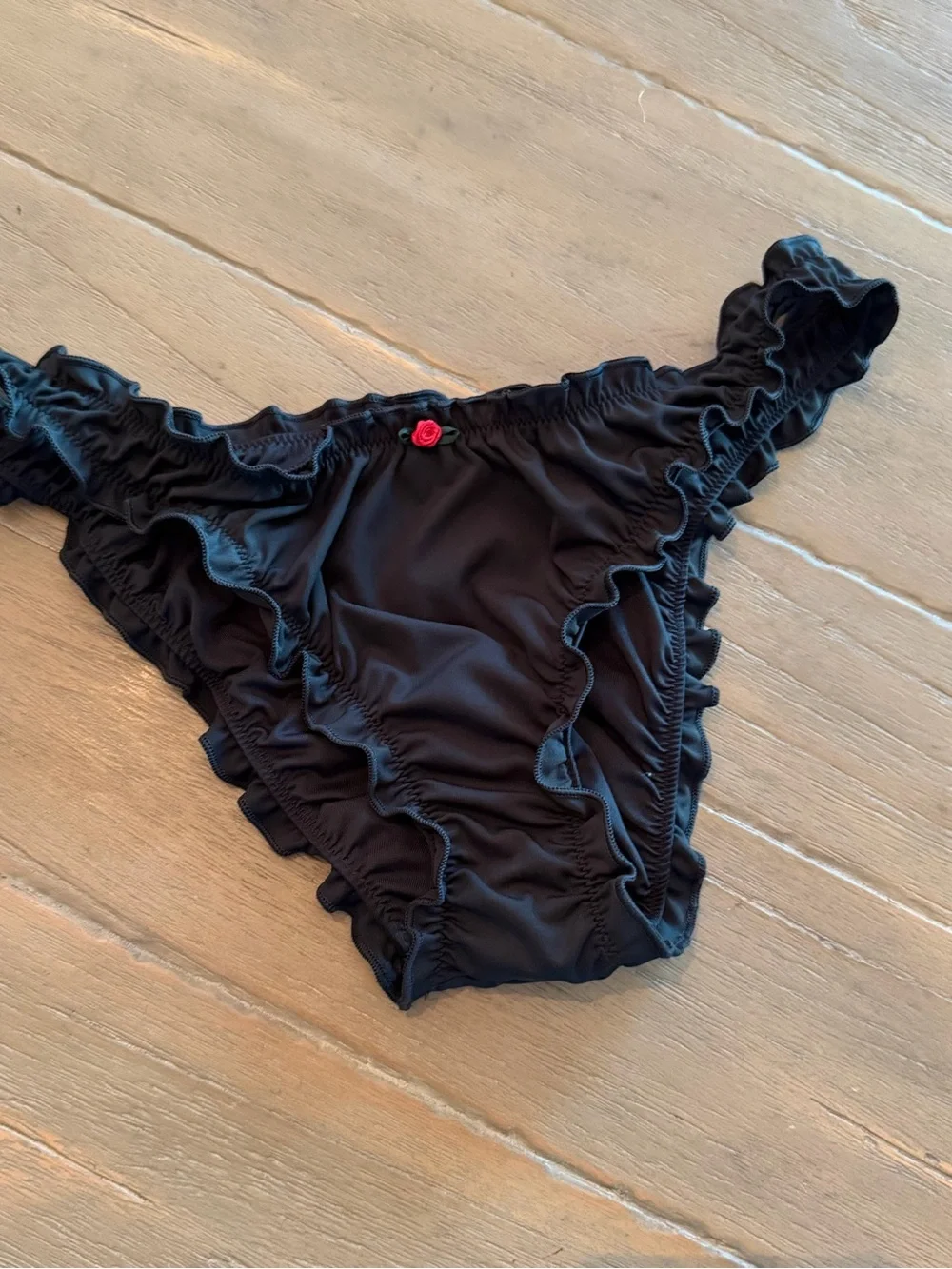 Pure Black Cheeky Frankies Bikinis Hudson Bikini Bottom